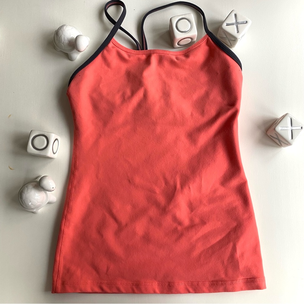 Lululemon Power Y Tank in Coral